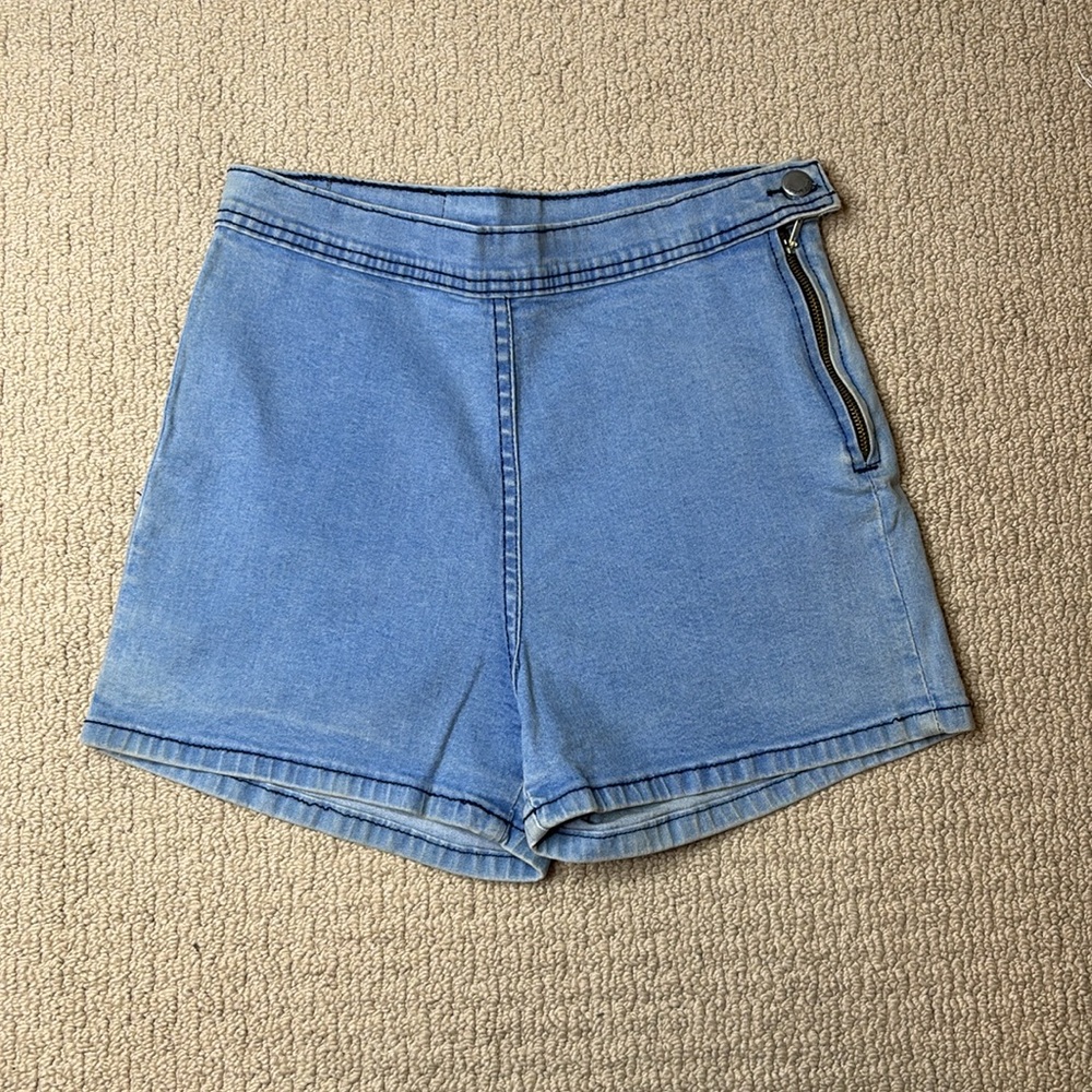 Annodomini Women’ High Waisted Jean Shorts